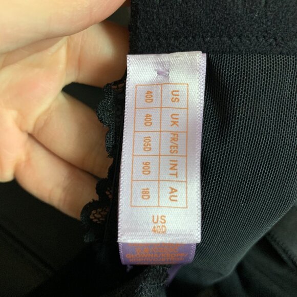 SAVAGE X FENTY Floral Lace Unlined Bra in Black Size 40D - Picture 8 of 9